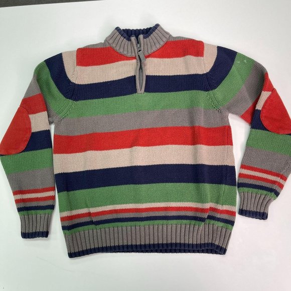 Hanna Andersson Boys 1/4 Zip Knit Pullover 150cm